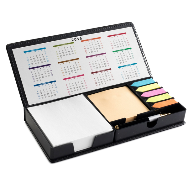 Ultimate Leatherette Sticky Note & Flag Organizer