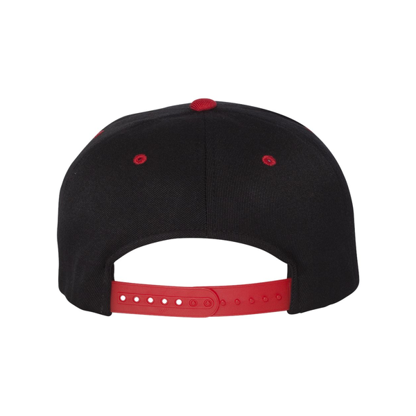 Flexfit® Wool Blend Flat Bill Snapback Constructed Cap