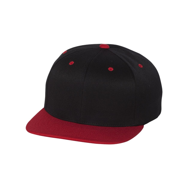 Flexfit® Wool Blend Flat Bill Snapback Constructed Cap
