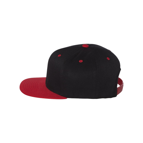 Flexfit® Wool Blend Flat Bill Snapback Constructed Cap