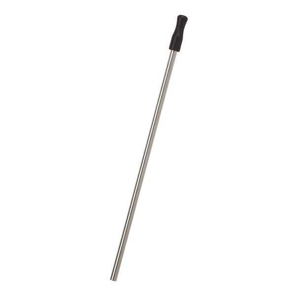 Stainless Steel Straw w/ Colored Tip & Cleaning Brush