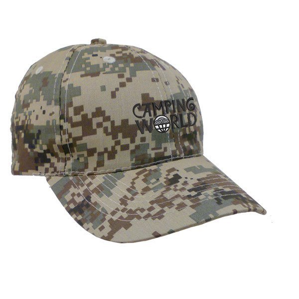 Digital Camo Cotton Twill Constructed Cap