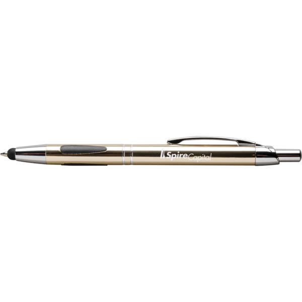 Vienna™ Retractable Ballpoint Metal Pen & Stylus