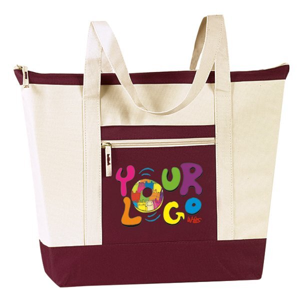 Saratoga Large 600D Zip Tote