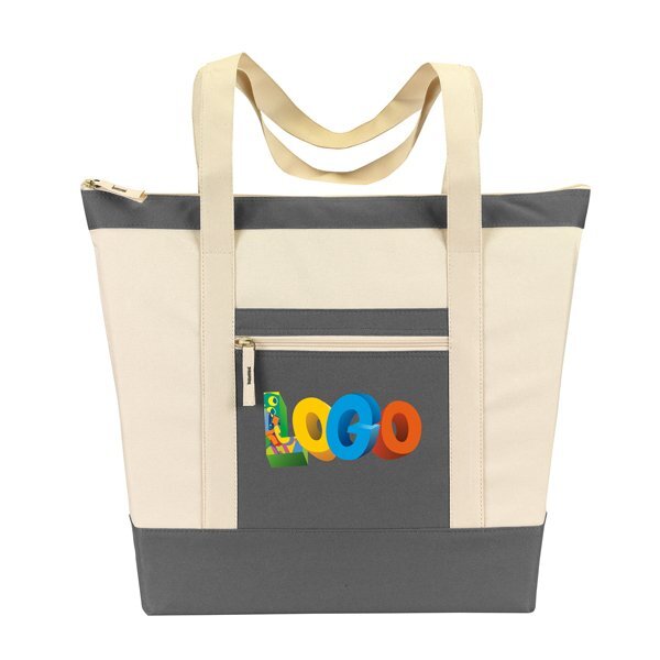 Saratoga Large 600D Zip Tote