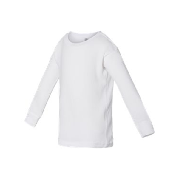 Rabbit Skins® Combed Ringspun Cotton Long Sleeve Baby Rib Infant Pajama Top