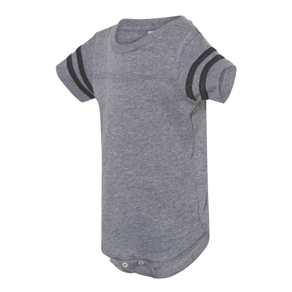Rabbit Skins® Combed Ringspun Cotton Infant Football Fine Jersey Bodysuit