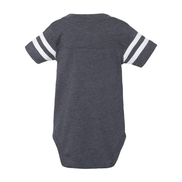 Rabbit Skins® Combed Ringspun Cotton Infant Football Fine Jersey Bodysuit