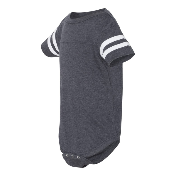 Rabbit Skins® Combed Ringspun Cotton Infant Football Fine Jersey Bodysuit
