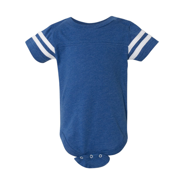 Rabbit Skins® Combed Ringspun Cotton Infant Football Fine Jersey Bodysuit