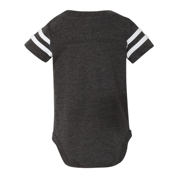 Rabbit Skins® Combed Ringspun Cotton Infant Football Fine Jersey Bodysuit