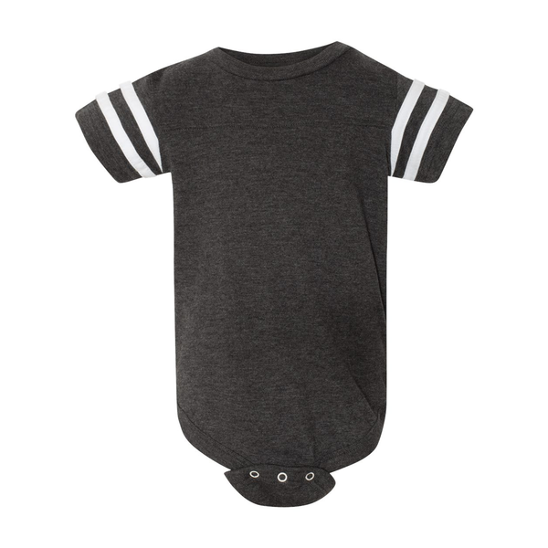 Rabbit Skins® Combed Ringspun Cotton Infant Football Fine Jersey Bodysuit