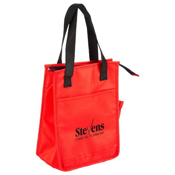 Insulated Non-Woven Lunch Tote w/ Pockets