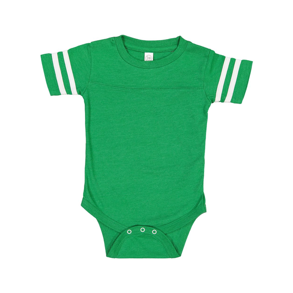 Rabbit Skins® Combed Ringspun Cotton Infant Football Fine Jersey Bodysuit