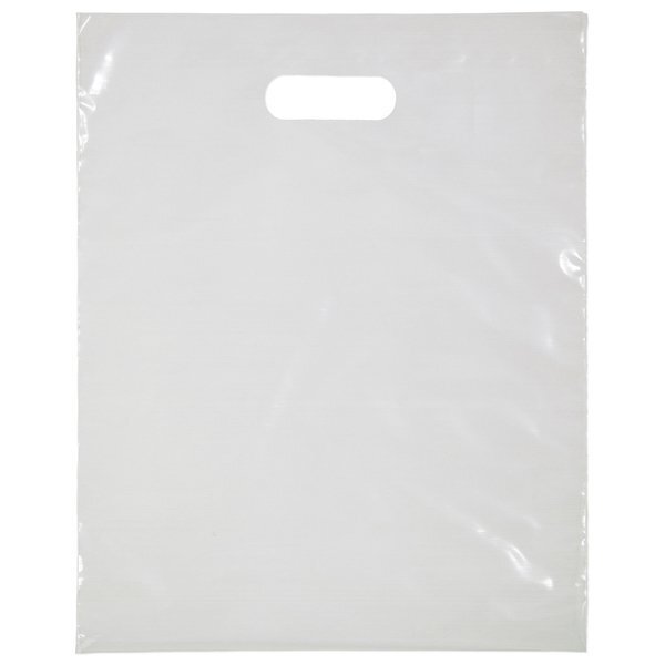 Digital Full Color Plastic Die Cut Take Home Bag, 12" x 15"