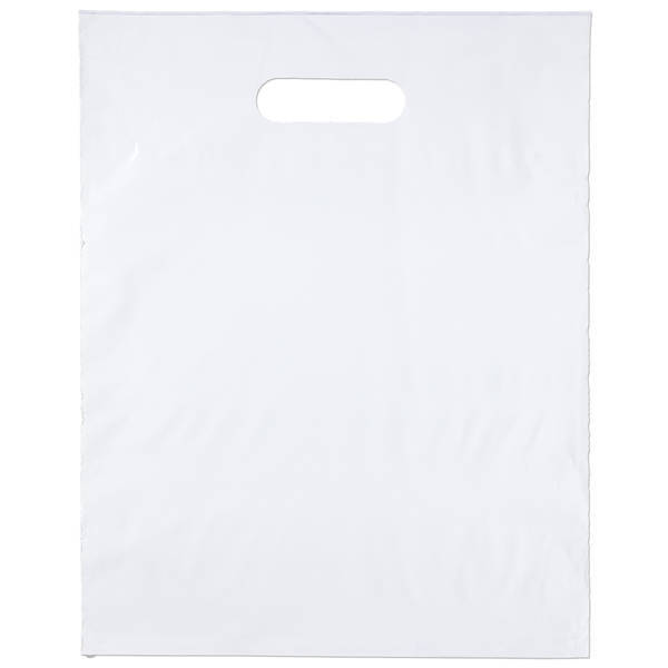 Digital Full Color Plastic Die Cut Take Home Bag, 12" x 15"