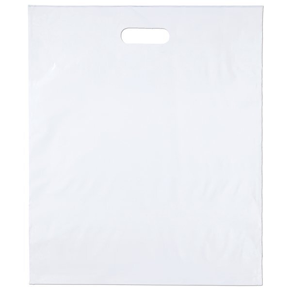 Digital Full Color Plastic Die Cut Take Home Bag, 15" x 18"