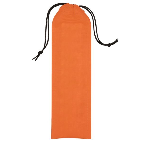 Reusable Straws In Drawstring Pouch, 4 Pack