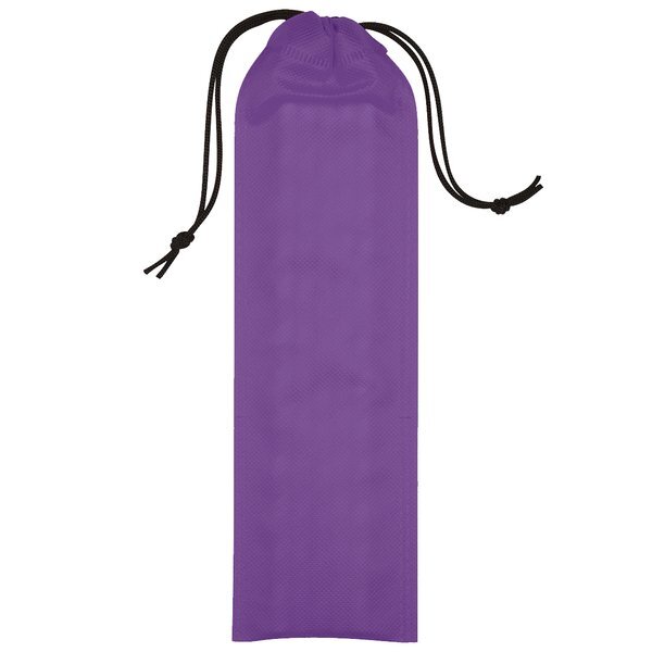 Reusable Straws In Drawstring Pouch, 4 Pack