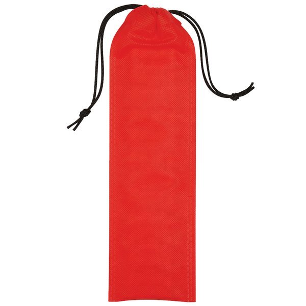 Reusable Straws In Drawstring Pouch, 4 Pack