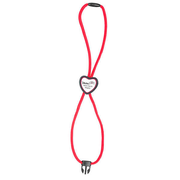 Braided Lanyard with Heart Slider