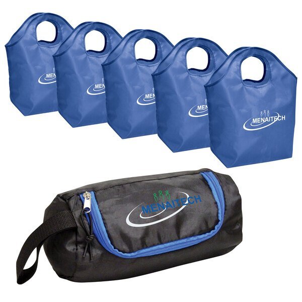 Reusable Grocery Pod Polyester Tote Set