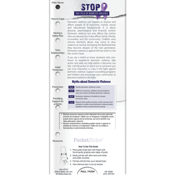 Domestic Violence Pocket Slider™