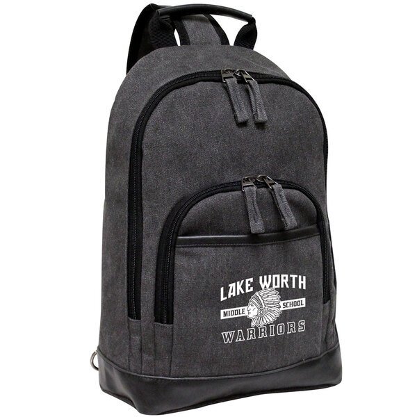 Slim Sling Stonewashed Canvas Backpack