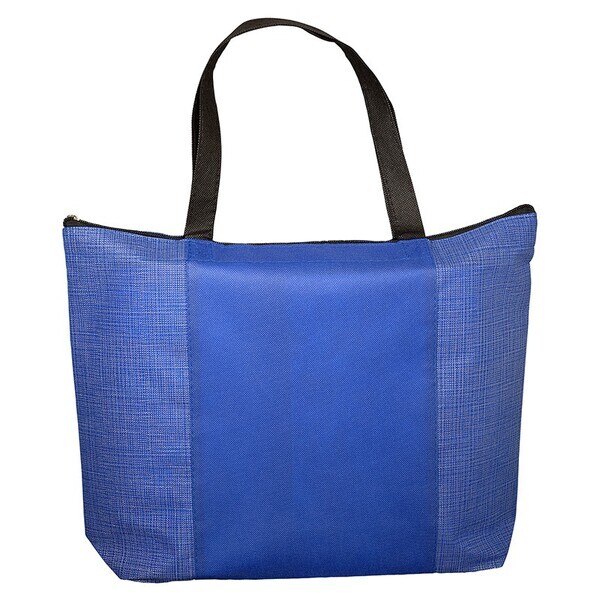 Tonal Non-Woven Zipper Top Tradeshow Tote