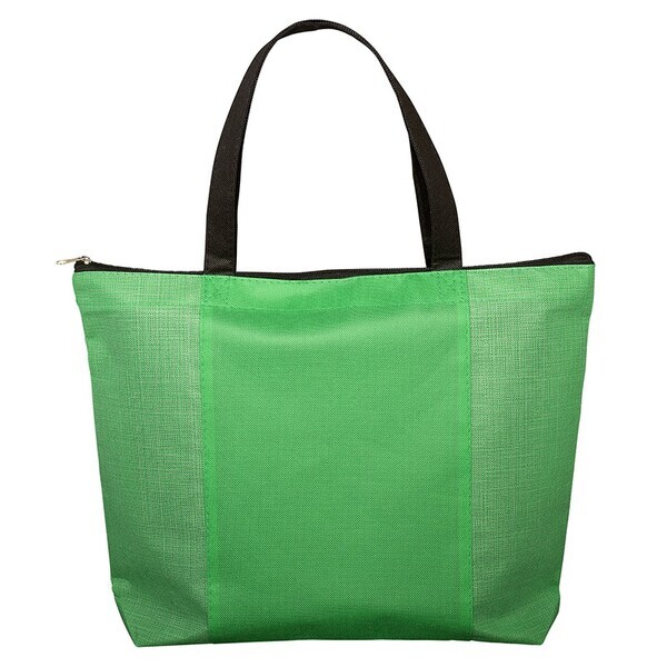 Tonal Non-Woven Zipper Top Tradeshow Tote
