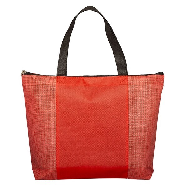 Tonal Non-Woven Zipper Top Tradeshow Tote