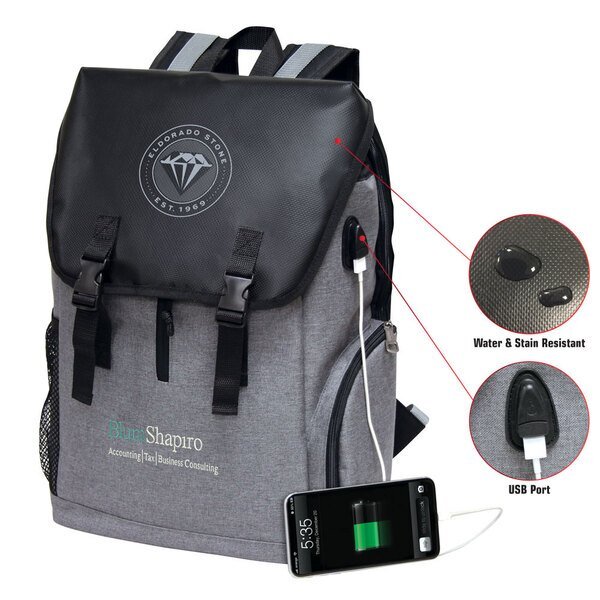 Impulse USB Polycanvas Computer Backpack