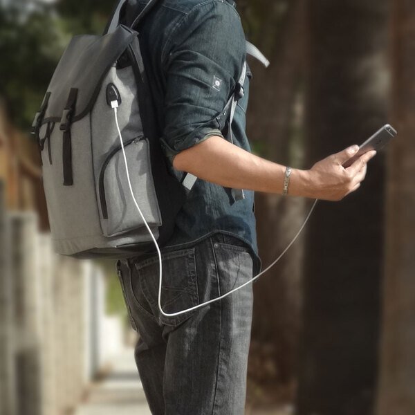 Impulse USB Polycanvas Computer Backpack