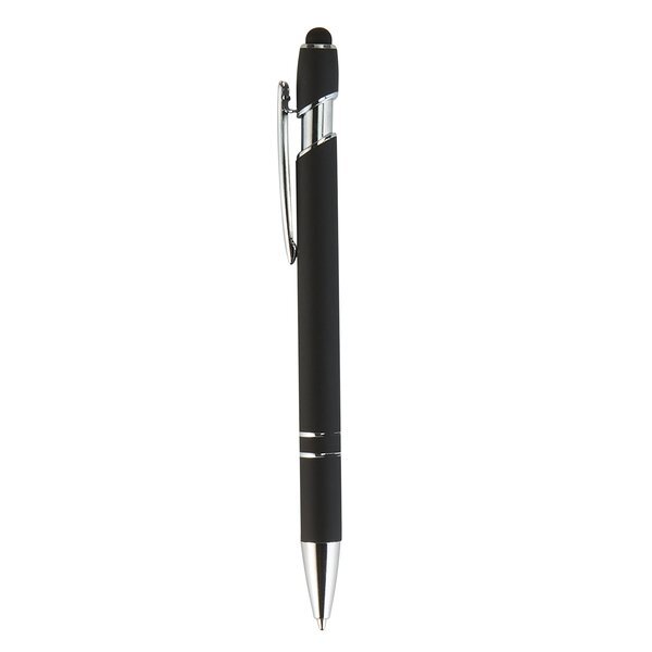 Granda Velvet-Touch Retractable Ballpoint Pen w/ Stylus