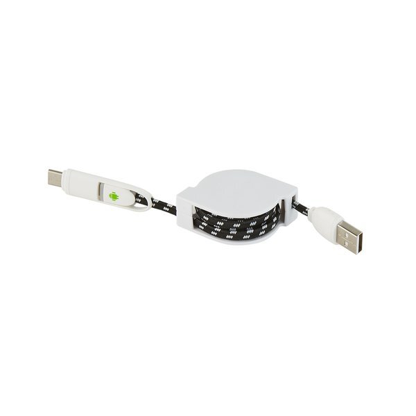 Retractable Charge-It™ 3-In-1 Cable