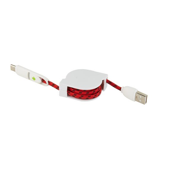 Retractable Charge-It™ 3-In-1 Cable