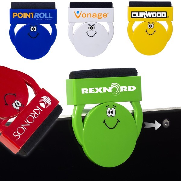 Goofy Group™ Squeegee Clipster Webcam Cover & Screen Cleaner