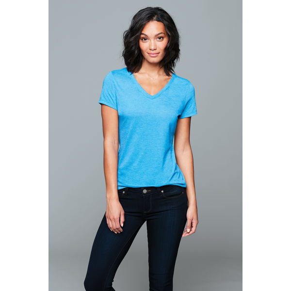 District® Perfect Tri® Ladies' Triblend V-Neck Tee