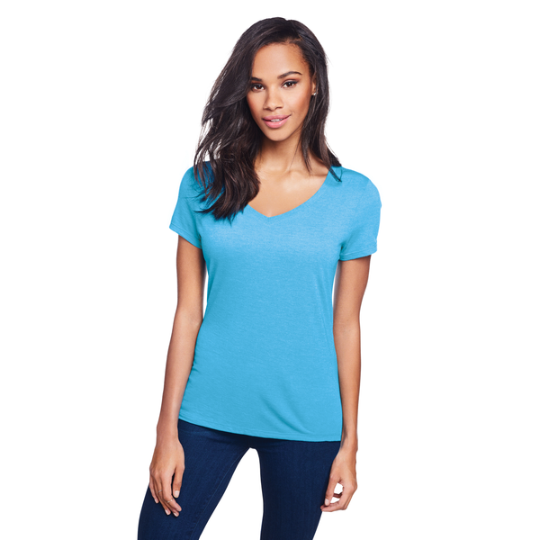 District® Perfect Tri® Ladies' Triblend V-Neck Tee