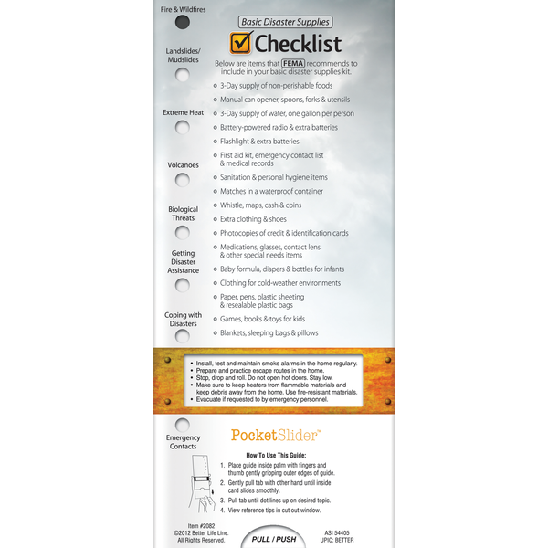 Natural Disasters Pocket Slider™