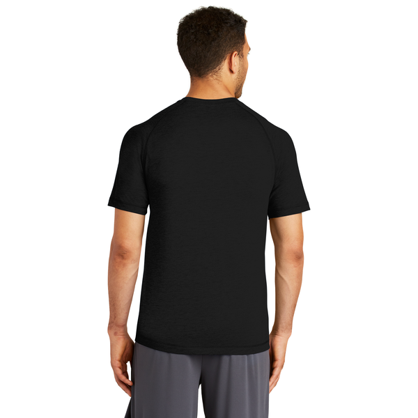 SportTek® PosiCharge® Men's Triblend Wicking Raglan Tee