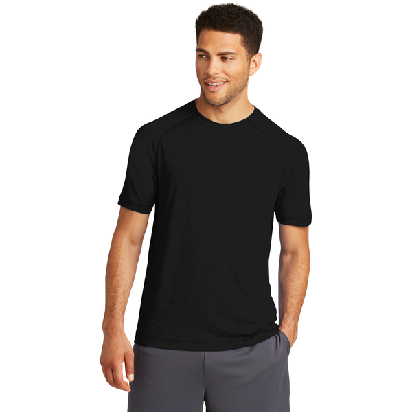 SportTek® PosiCharge® Men's Triblend Wicking Raglan Tee