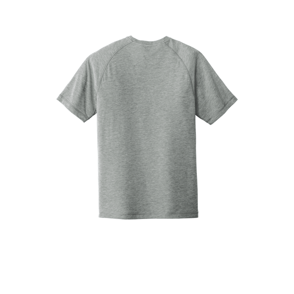 SportTek® PosiCharge® Men's Triblend Wicking Raglan Tee