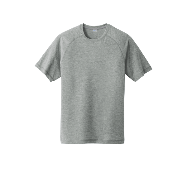SportTek® PosiCharge® Men's Triblend Wicking Raglan Tee