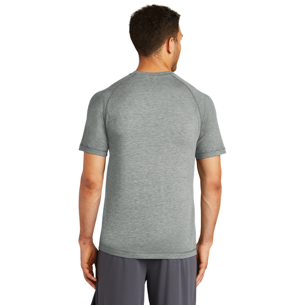 SportTek® PosiCharge® Men's Triblend Wicking Raglan Tee