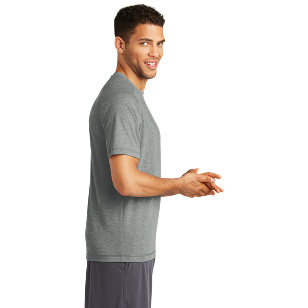 SportTek® PosiCharge® Men's Triblend Wicking Raglan Tee
