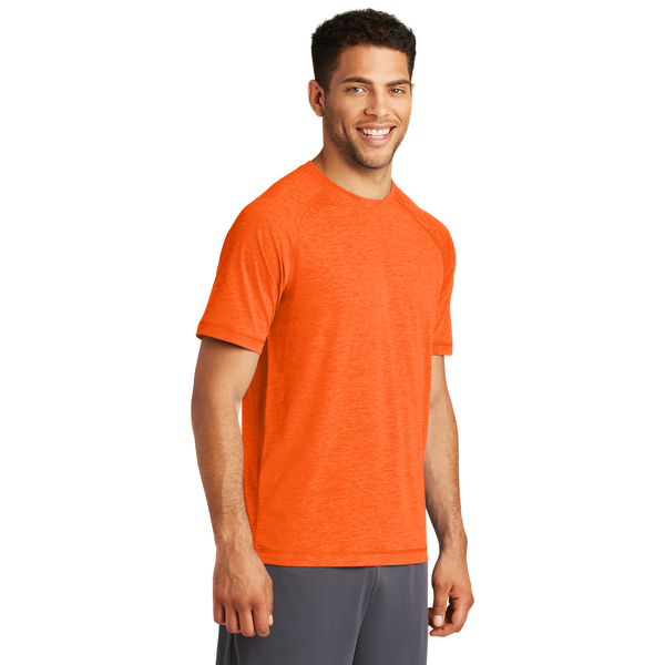 SportTek® PosiCharge® Men's Triblend Wicking Raglan Tee