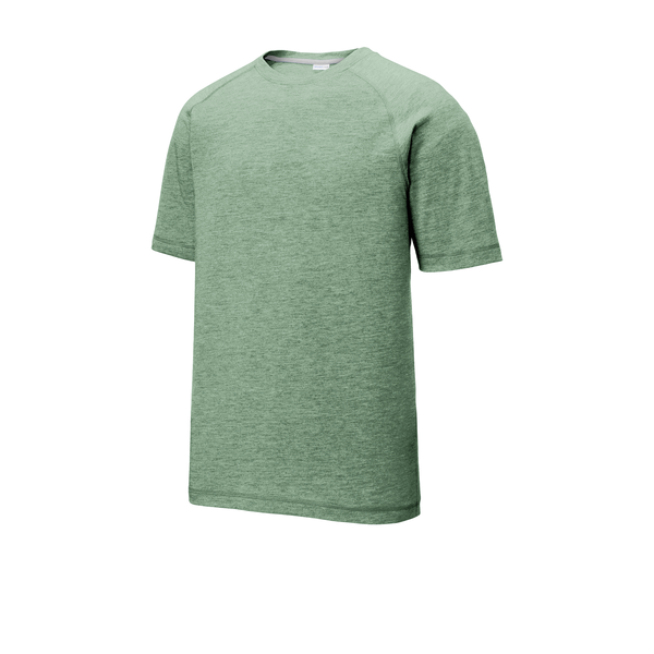 SportTek® PosiCharge® Men's Triblend Wicking Raglan Tee
