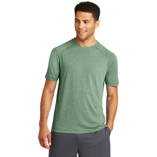 SportTek® PosiCharge® Men's Triblend Wicking Raglan Tee