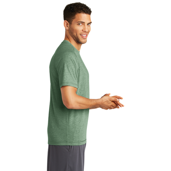 SportTek® PosiCharge® Men's Triblend Wicking Raglan Tee